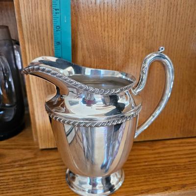Large Antique silverplated  pitcher