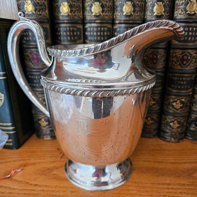 Large Antique silverplated  pitcher