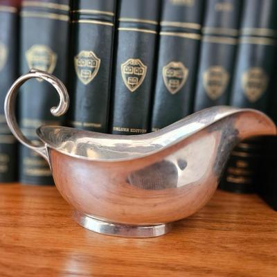 Sterling Giblet Gravy Sauce Boat Pourer with handle