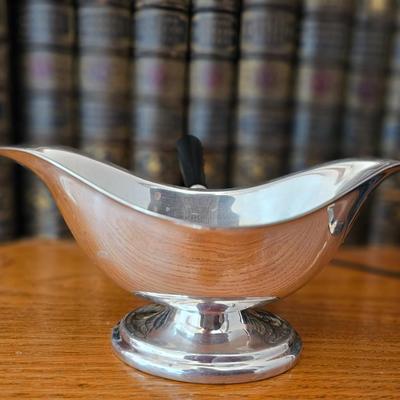 Sterling Giblet Gravy Sauce Boat Pourer with handle