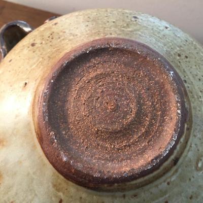 Large covered ceramic pot