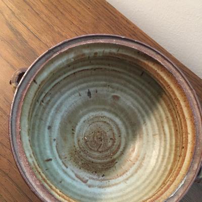 Large covered ceramic pot