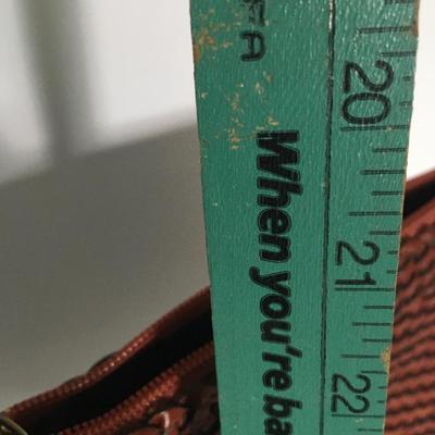 Cole Haan leather basketweave purse