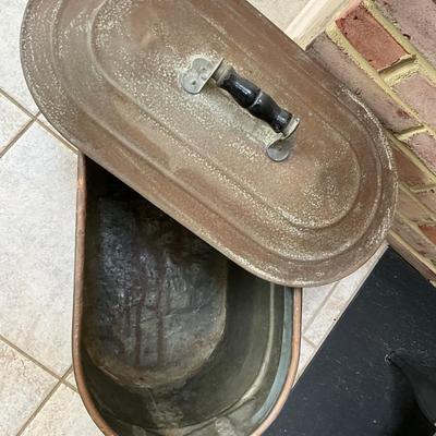 K1420 Antique Copper Broiler with Lid