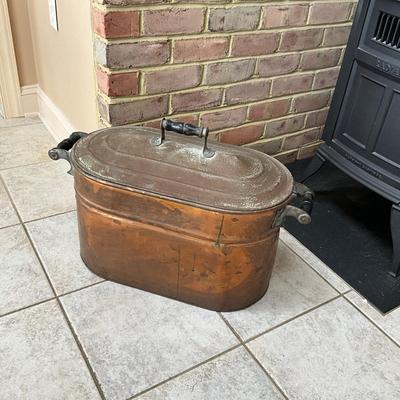 K1420 Antique Copper Broiler with Lid