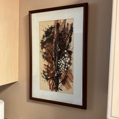 MDR1442 Mid Century Modern Signed Watercolor