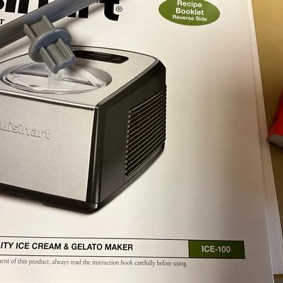 MDR1447 Cuisinart IceCream Gelato Maker Model ICE-100