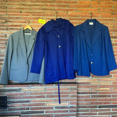 3 Blue Blazers