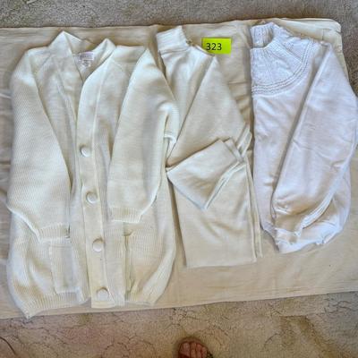 3 Ivory/ White sweaters