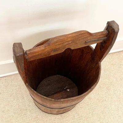 24â€ Large Wood Well Bucket