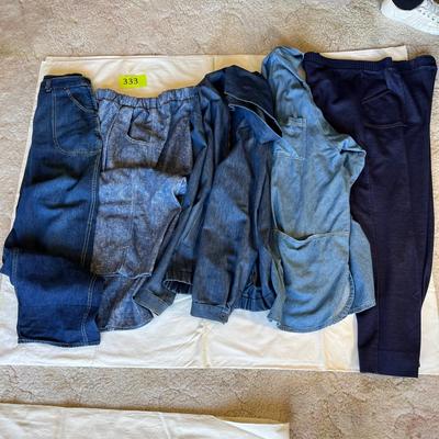Lot of denim pants