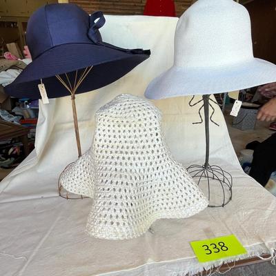 3 Fun vintage hats!  One crocheted