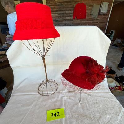 2 Vintage Red hats!
