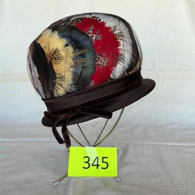 Feather wrap around hat