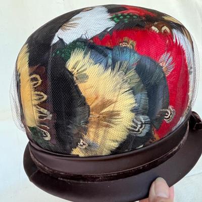 Feather wrap around hat