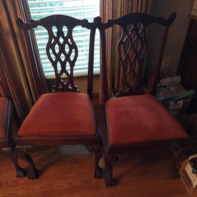 Eight Liberty Ribbon Back Chippendale Chairs (DR-BBL)