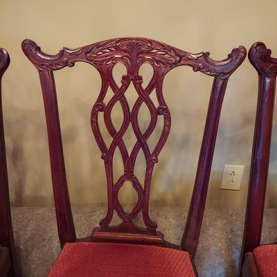 Eight Liberty Ribbon Back Chippendale Chairs (DR-BBL)