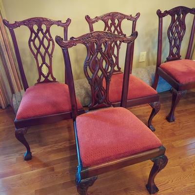 Eight Liberty Ribbon Back Chippendale Chairs (DR-BBL)