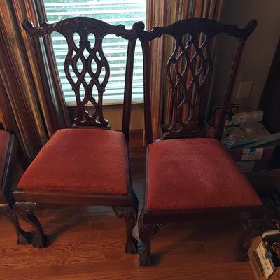 Eight Liberty Ribbon Back Chippendale Chairs (DR-BBL)