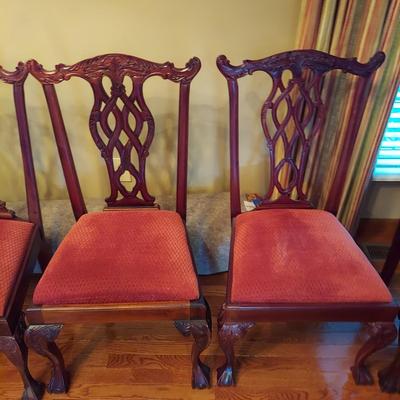 Eight Liberty Ribbon Back Chippendale Chairs (DR-BBL)