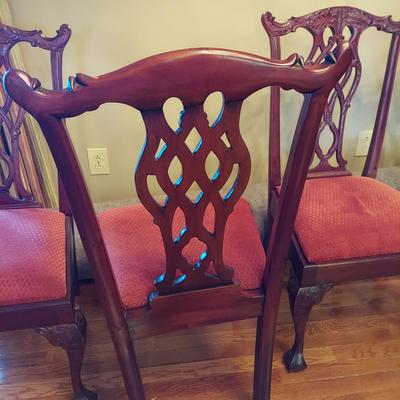 Eight Liberty Ribbon Back Chippendale Chairs (DR-BBL)