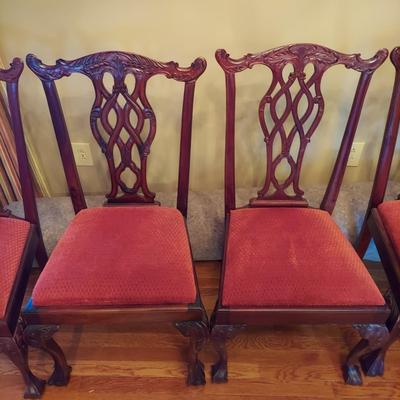 Eight Liberty Ribbon Back Chippendale Chairs (DR-BBL)