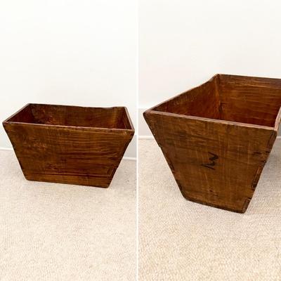 Old Solid Wood Rustic Style Chinese Rice Buckets ~ Set of Three (3)