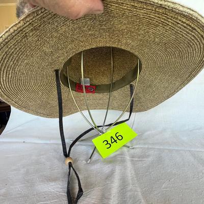 3 Vintage Straw hats & cloth hat