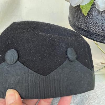 Lot of 4 Vintage Black Hats