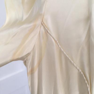 1935 satin wedding gown,