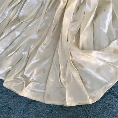 1935 satin wedding gown,