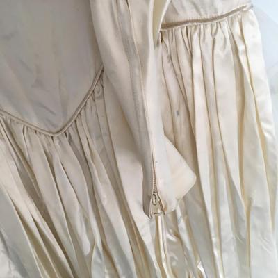 1935 satin wedding gown,