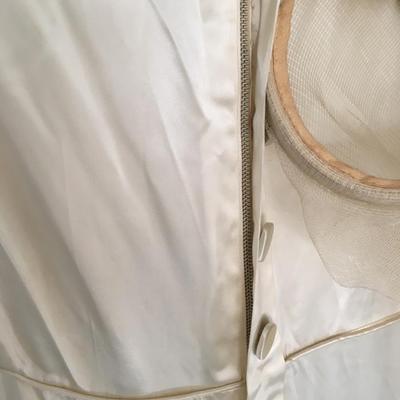 1935 satin wedding gown,