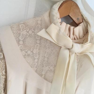 vintage 1960's wedding dress with veil