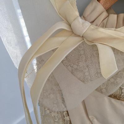 vintage 1960's wedding dress with veil
