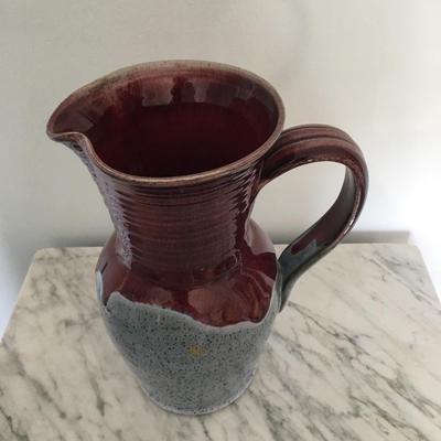 2 tone glaze ceramic pitcher