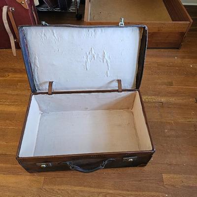 Vintage Leather Suitcase