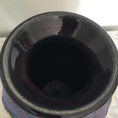 Art pottery stoneware vase