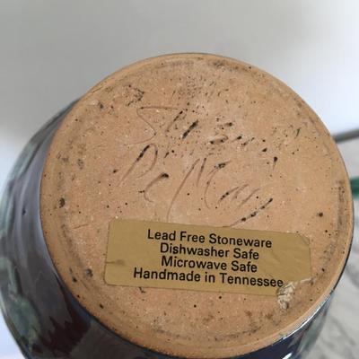 Art pottery stoneware vase