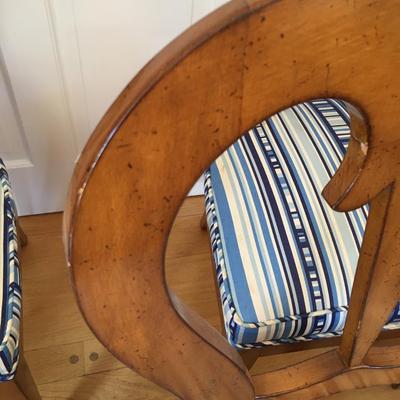 6 Upholstered Biedermeier Dining Room Chairs