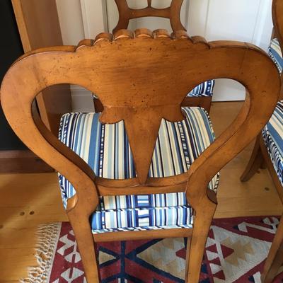 6 Upholstered Biedermeier Dining Room Chairs