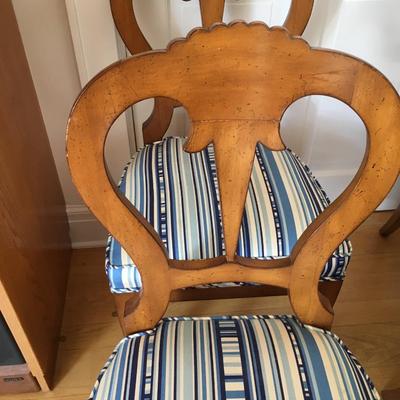6 Upholstered Biedermeier Dining Room Chairs
