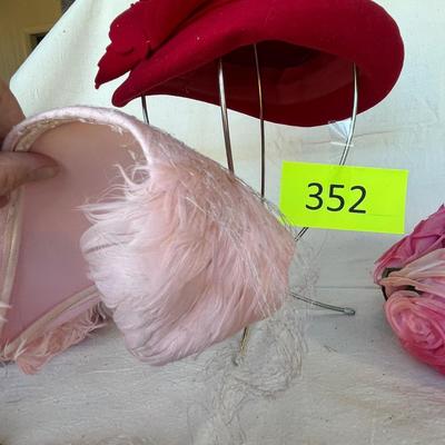 Lot of 4 Spring Vintage hats