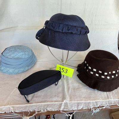 4 Blue/ Black hats