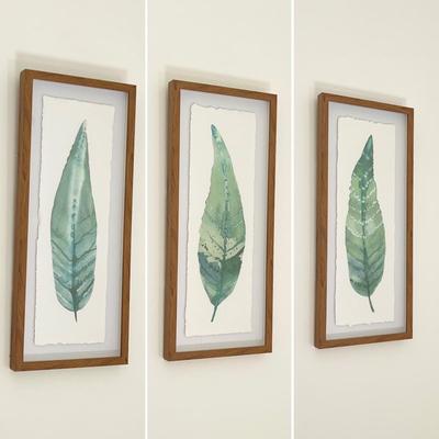 THRESHOLD ~ Trio (3) Watercolor Leaf Prints