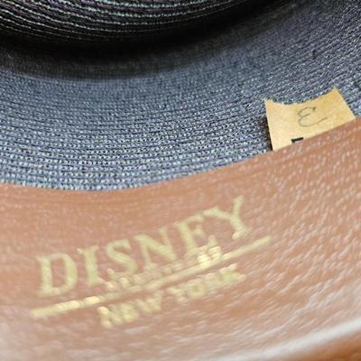 Vintage straw Fedora Hat, Size 7 3/8s Milan Disney Hats and Box!