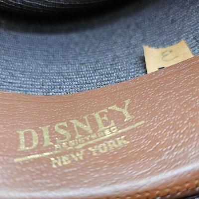 Vintage straw Fedora Hat, Size 7 3/8s Milan Disney Hats and Box!