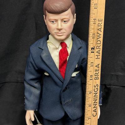Vintage Effanbee The Presidents John F Kennedy Collector Doll with Stand and Hang Tag