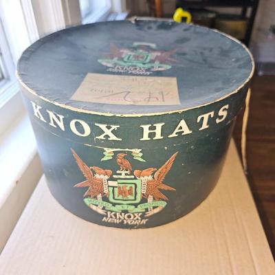 Vintage Dobbs Top Hat Fifth Avenue NY  7 3/8 and Knox Hat box!