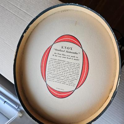 Vintage Dobbs Top Hat Fifth Avenue NY  7 3/8 and Knox Hat box!